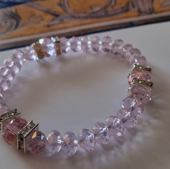 Set Of 3 Bracelts , Pearl, Crystal, - Picture 6 of 11